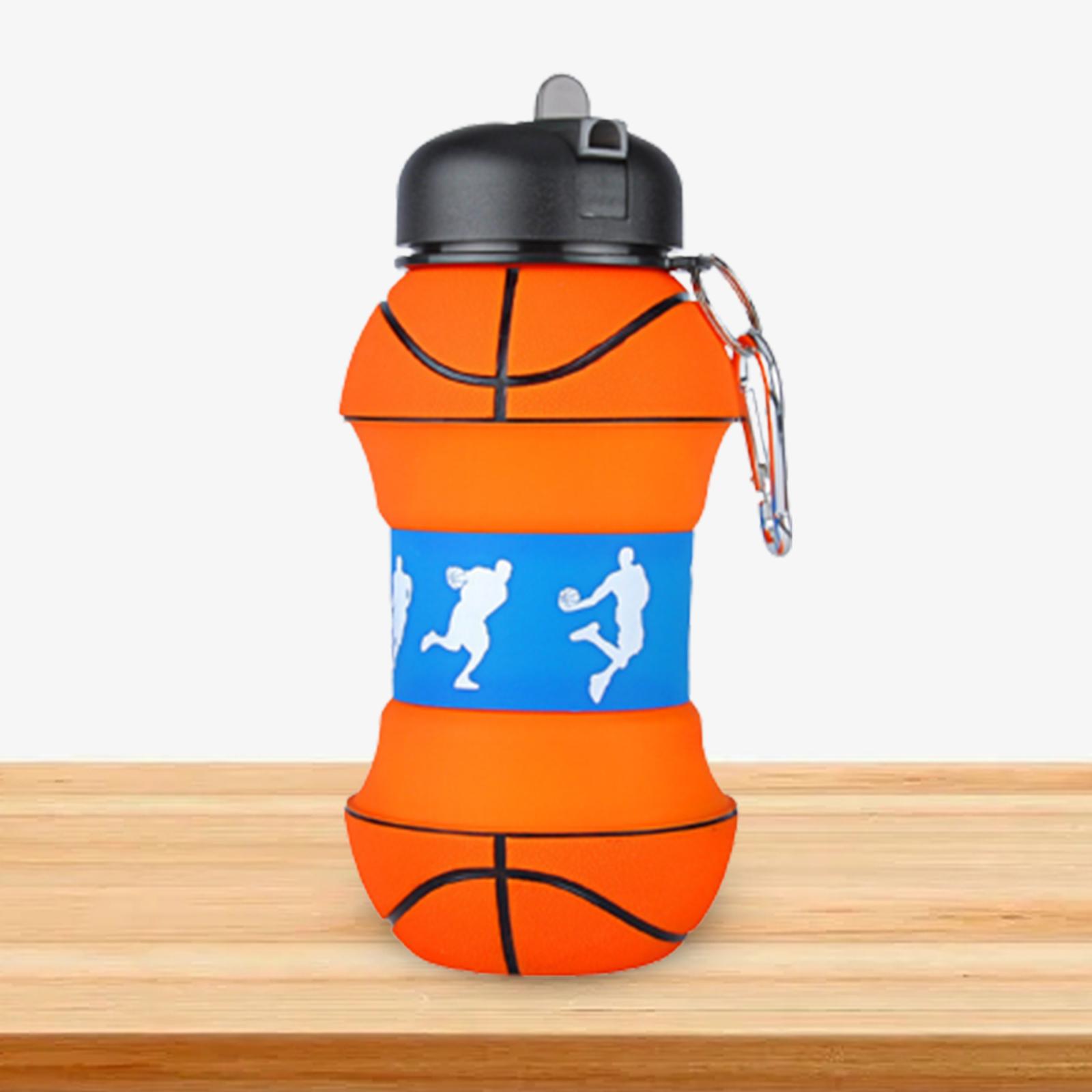 Collapsible Water Bottle Portable Durable Foldable for Outdoor Sports Hiking Basketball
