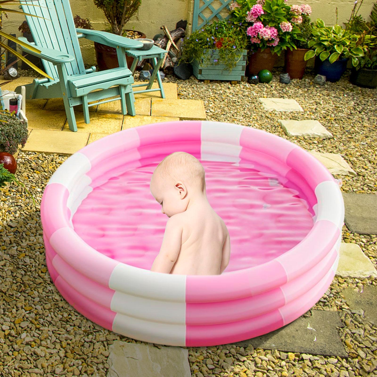 Inflatable Baby of Swimming Pool Portable for Children Toys Kids Girls and Boys Pink 61cm