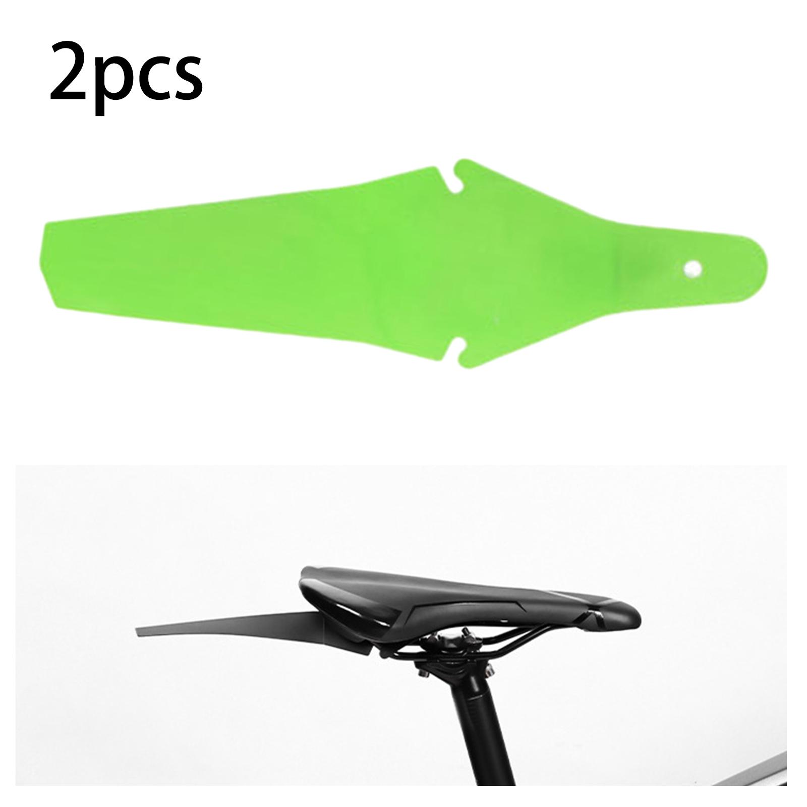 2x Bicycle Mudguard Easy to Install Riding Replacement Part Biking Saver Green