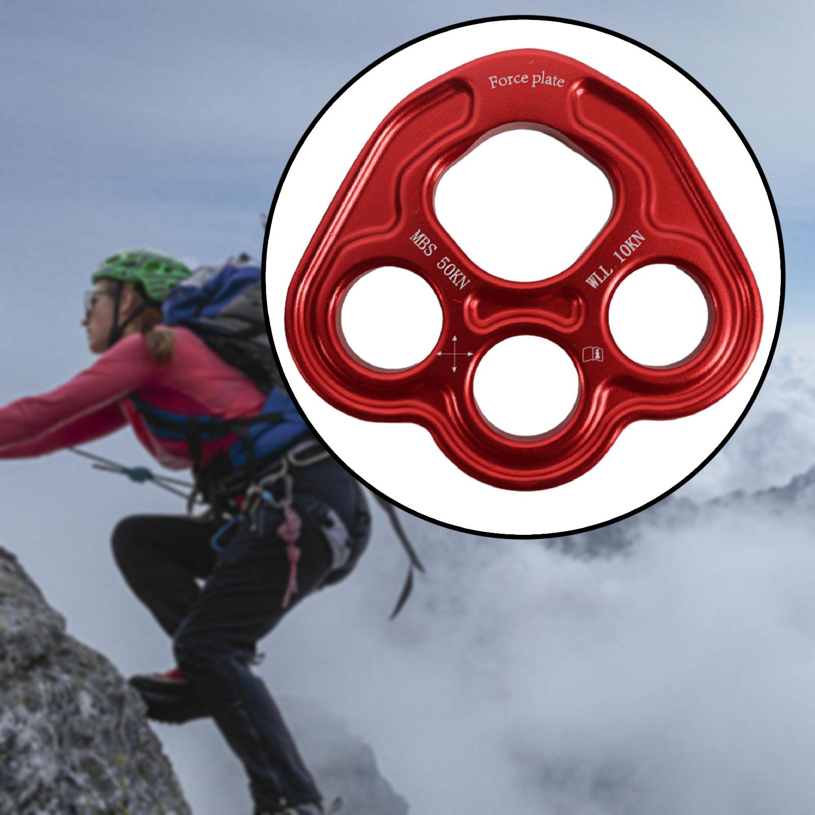 Paw Rigging Plate Multipurpose Rigging System Lightweight Climbing Equipment Red