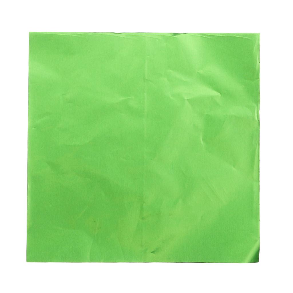 100pcs Foil Wrappers Package for Sweets Candy Chocolate Lolly Art Green