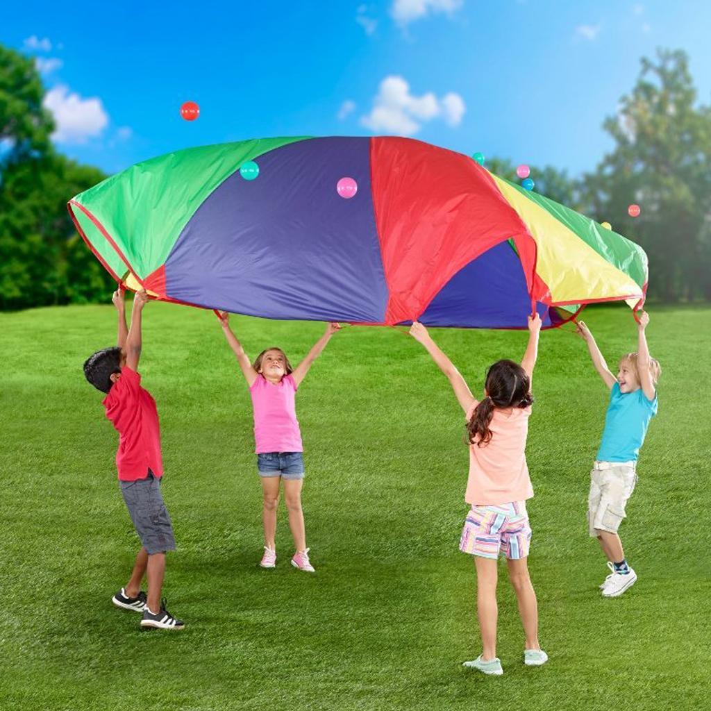 Kids Play Rainbow Parachute Outdoor Game Exercise Sport Toy 2M