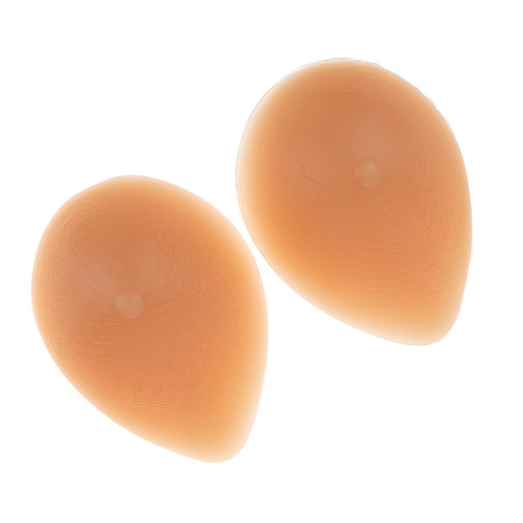 Soft Silicone Breast Prosthesis Fake boobs Waterdrop Bra Pads Inserts Crossdress 