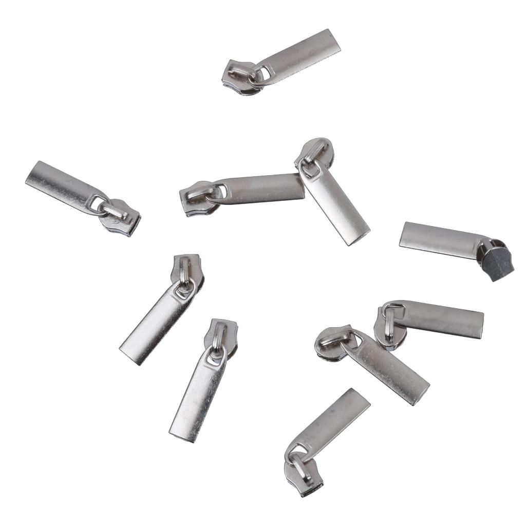 4x10pcs Removable Fix A Zipper Zip Slider Repair Kit Replacement Silver
