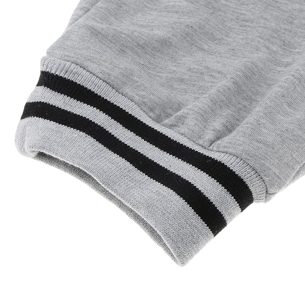 Fashion Men Stripe Tracksuit Bottoms Drawstrings Sports Pants XL Gray