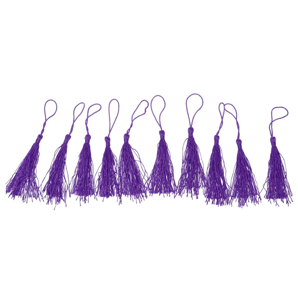 Fashion Tassel Pendants Trim Craft Applique Jewelry Making  Violet 
