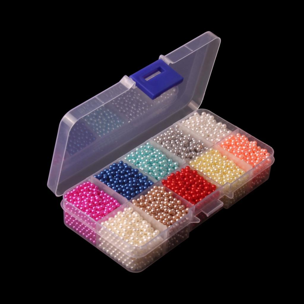 Micro Bead No Holes 36mm Nail Art Caviar Marbles ABS Plastic Loose