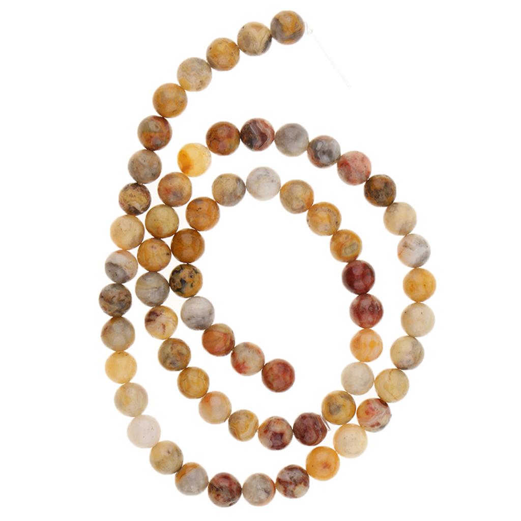 High Quality Natural Crazy Lace Agate Gemstone Beads Round Loose Beads  6mm
