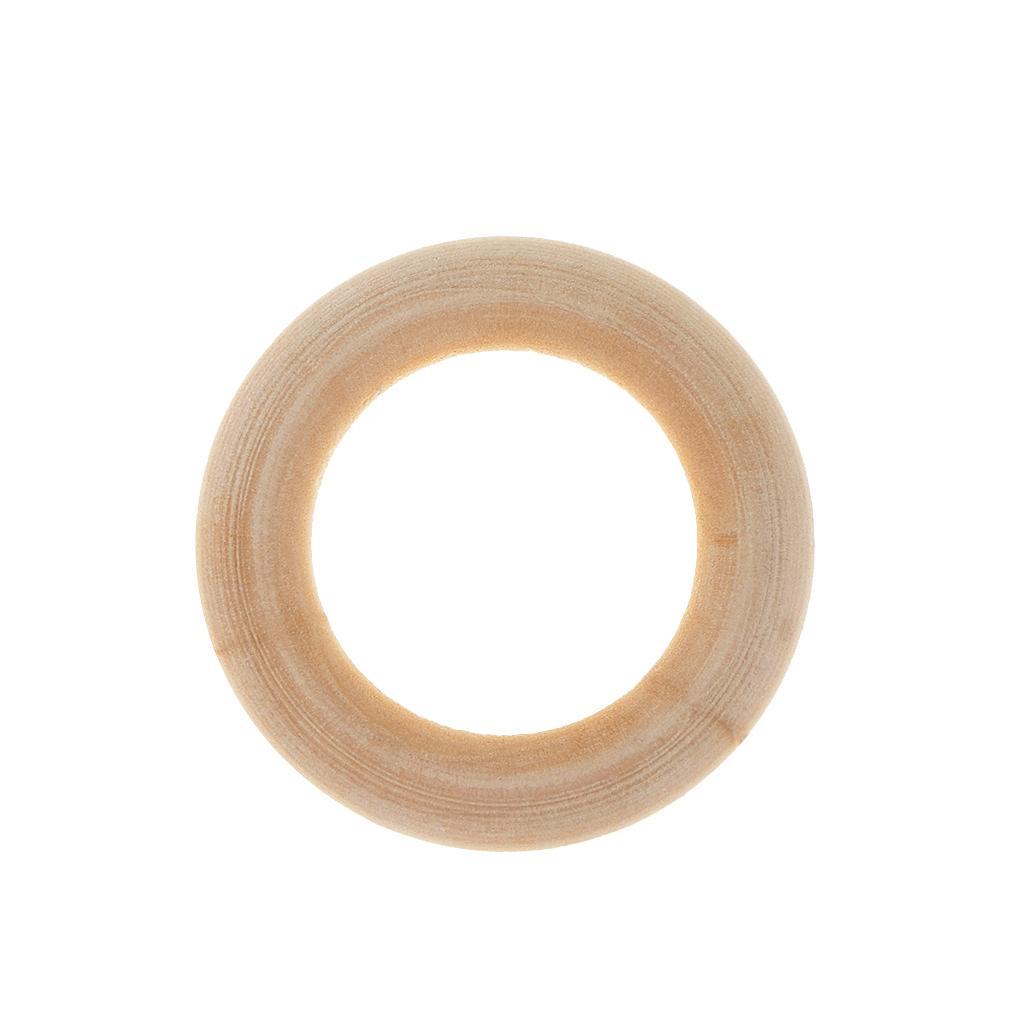 20 Stücke Holzring Natur Holzringe Schmuck DIY Schmuckherstellung - Bild 15 von 30