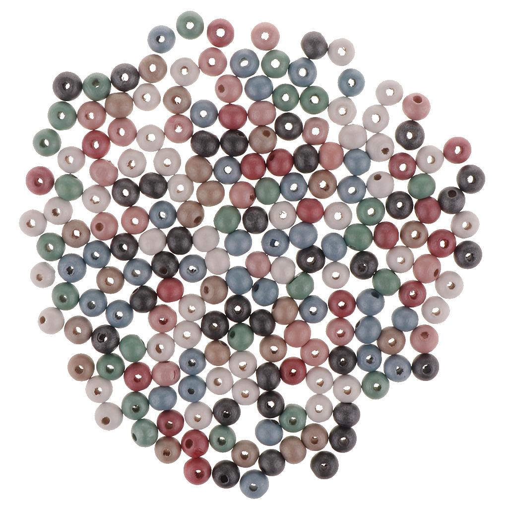 1 pack Wooden Beads Large Hole Spacer Bead for Jewelry