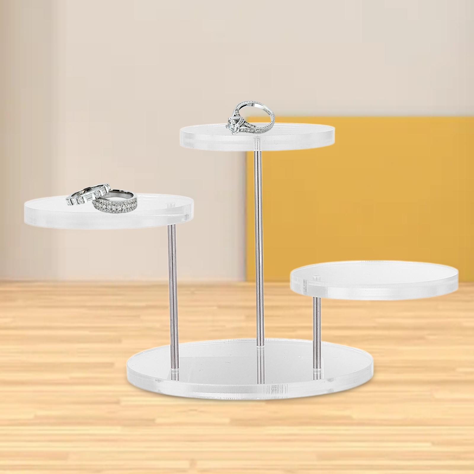 Ring Display Holder Multi Use Cupcake Stand for Holiday Celebration Tabletop