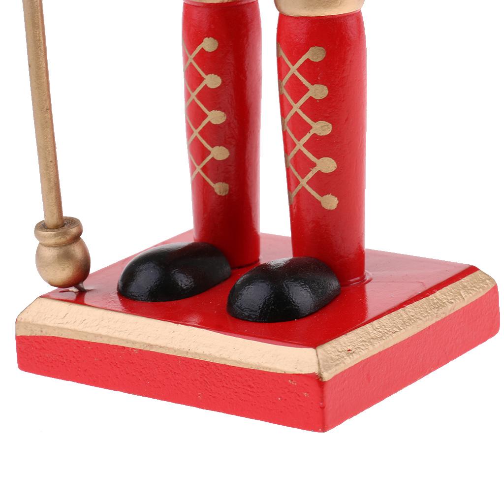 30cm Wooden Nutcracker Figurine Christmas Ornaments Decoration Dolls