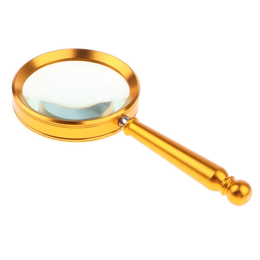 Magnification 10X Round Lens Handheld Magnifier Glass 75mm Bug Viewer