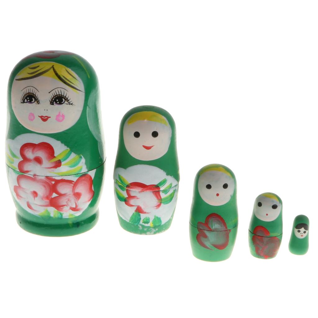 Russian Stacking Nesting Doll Matryoshka set Babushka Dolls 5/6 Pcs Kid