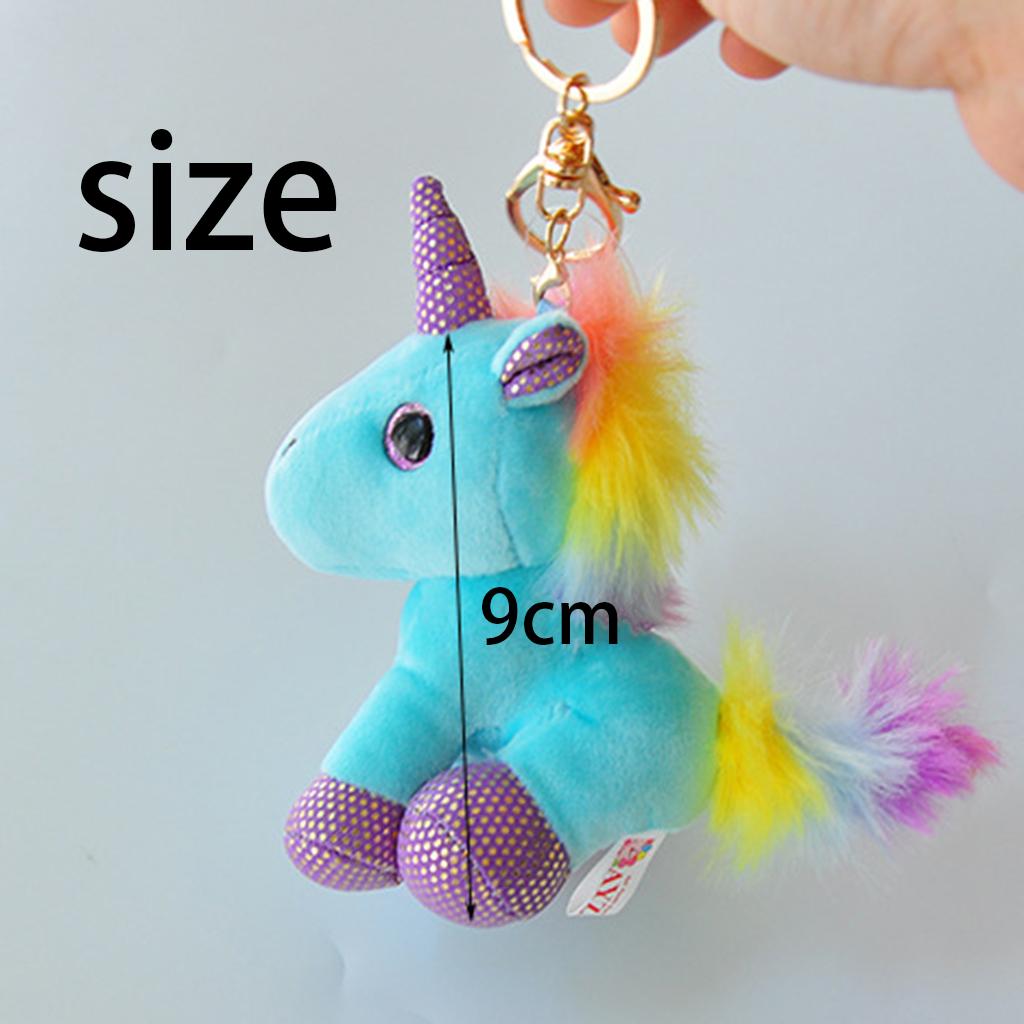  Cute  Unicorn  Plush Stuffed Keychain Keyring for Girls 