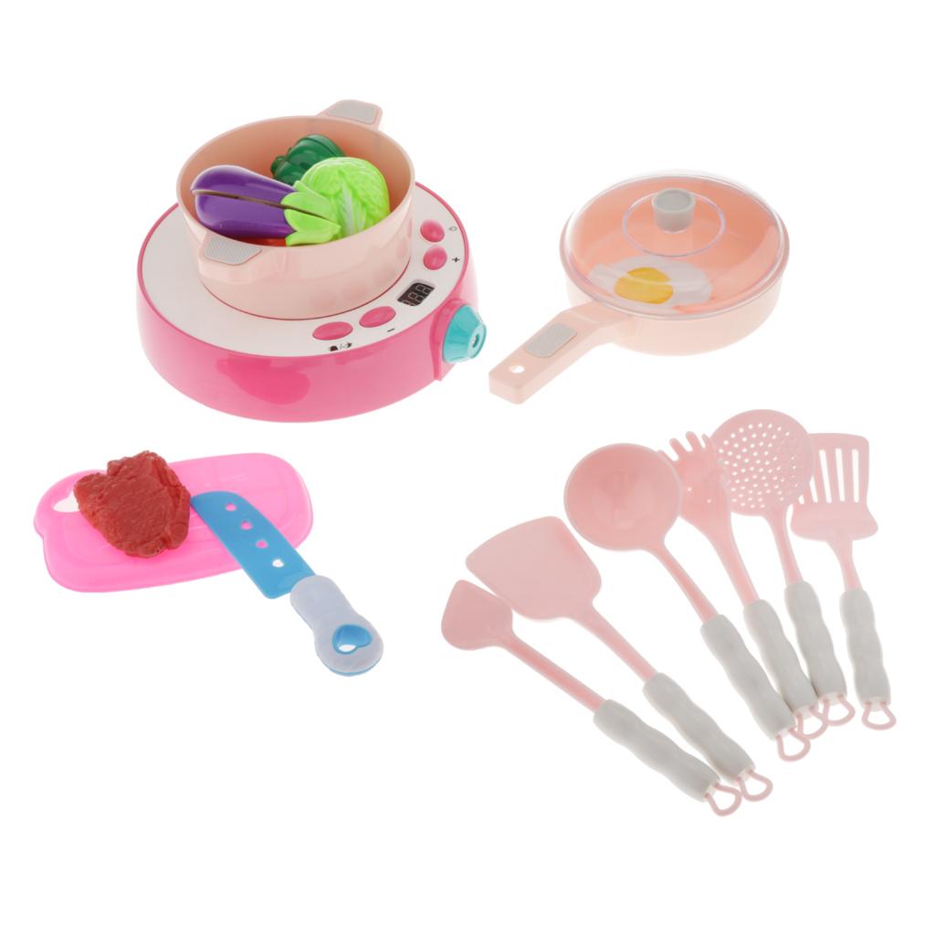 Multi Functional Simulation Music Light Kitchen Toy Set Induction Cooker Set