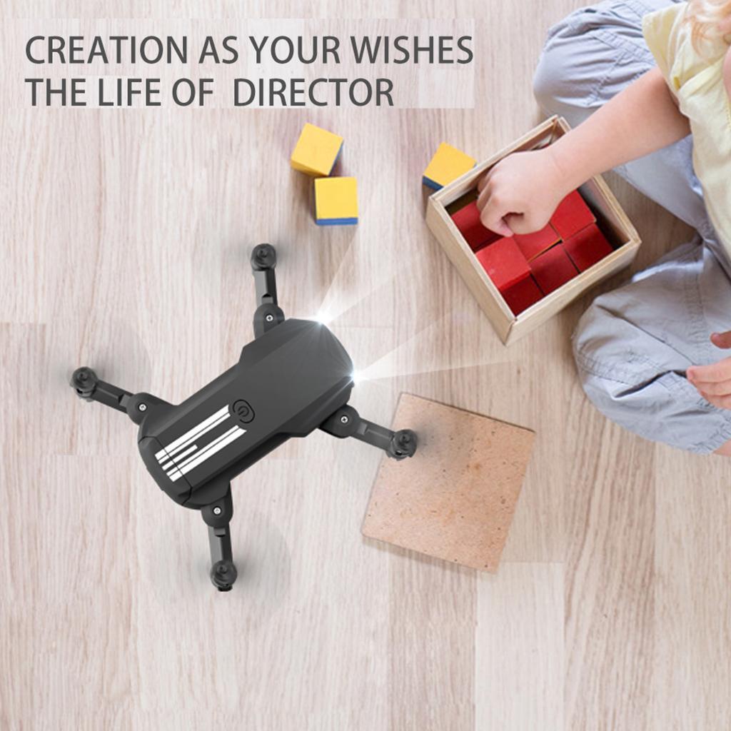 Foldable Drone 4K HD Wide Angle Mini Wifi Drone RC Quadcopter    White