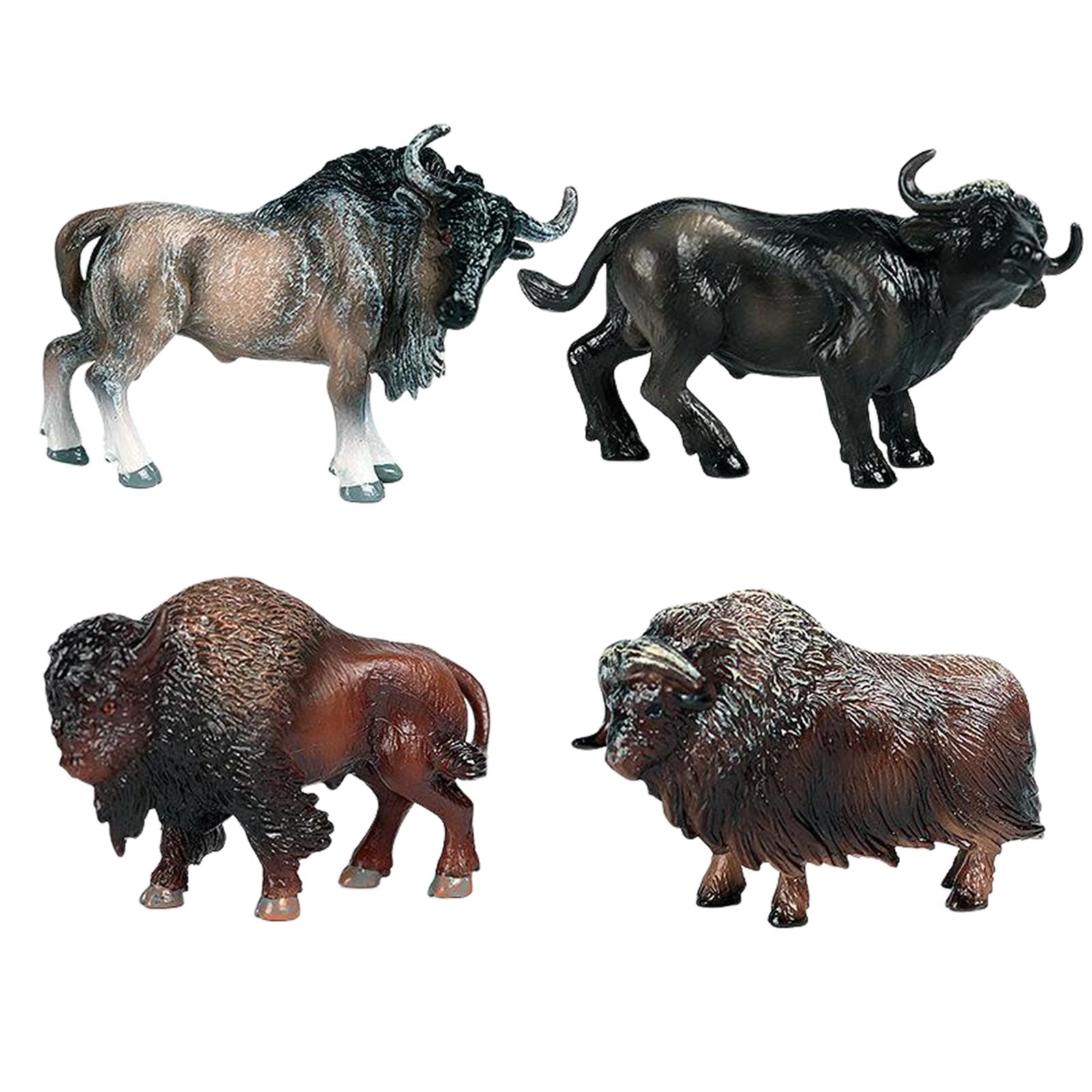 8pcs Cattle Figurine Simulated Bull Realistic Animals Cow Educational Toys