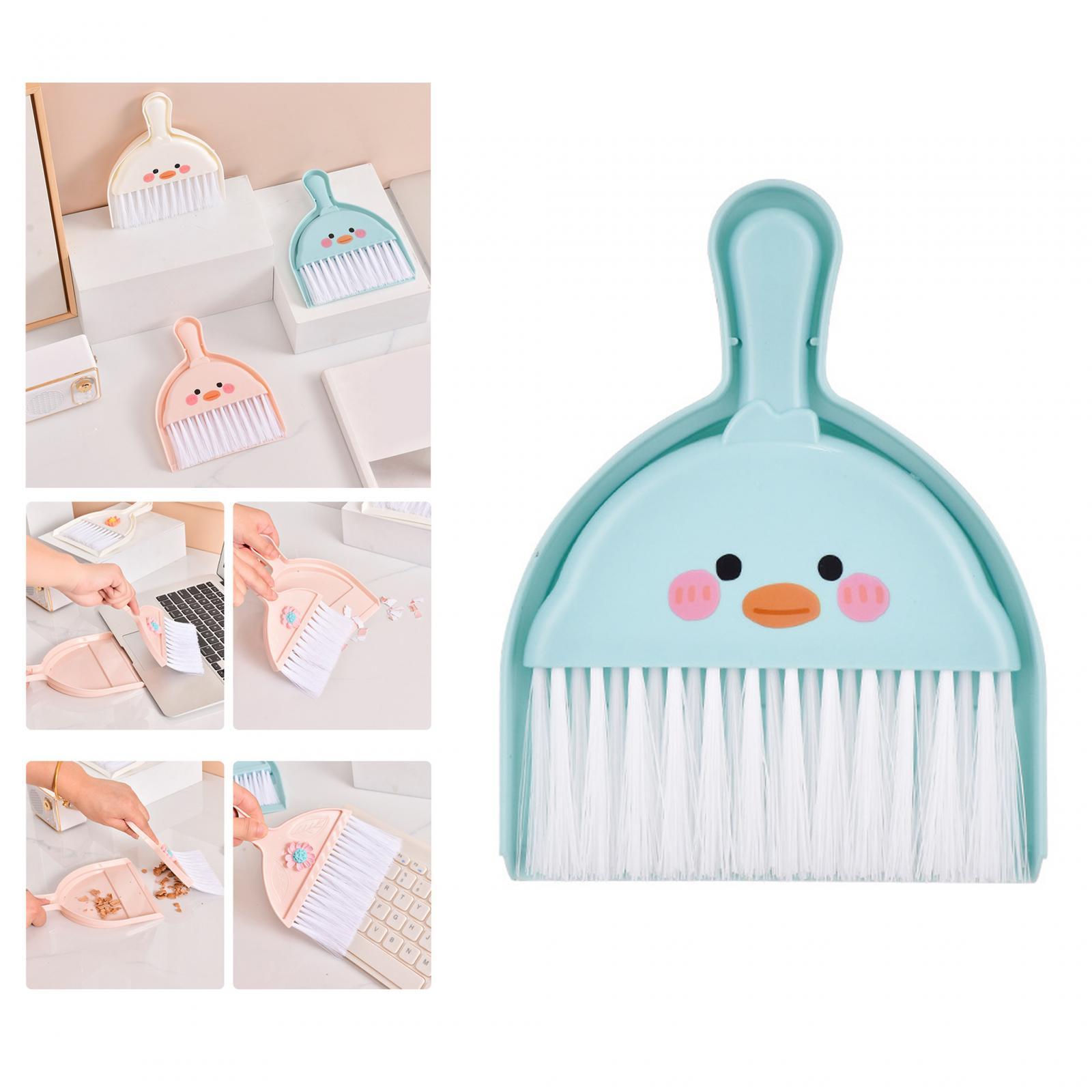 Small Broom and Dustpan Set Office Housekeeping Animal Waste Cleaning Tools