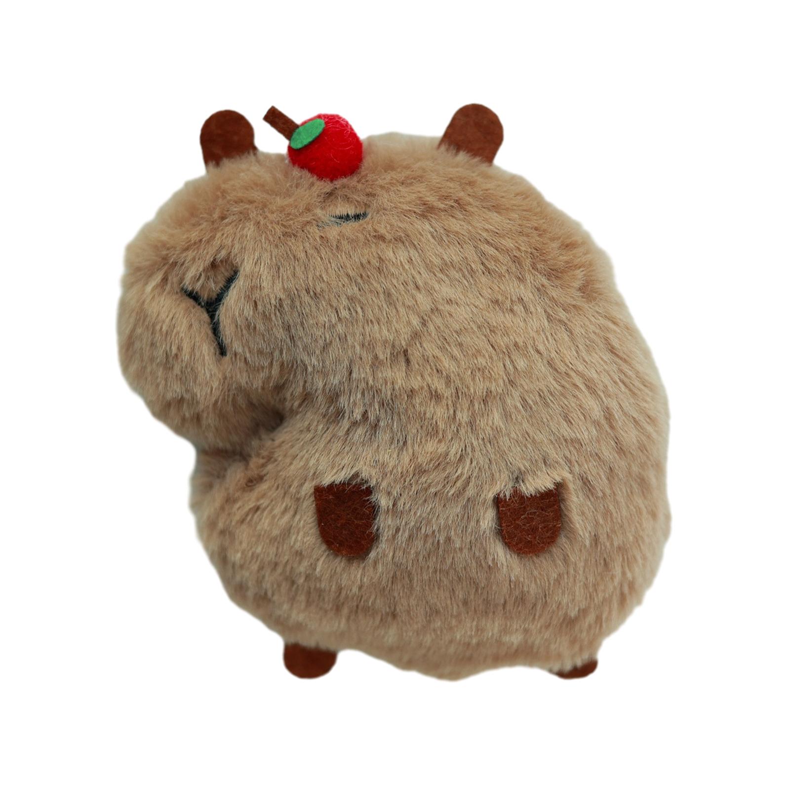 Capybara Stuffed Plush Keychain Cute Handbag Keyring for Family Women Lovers