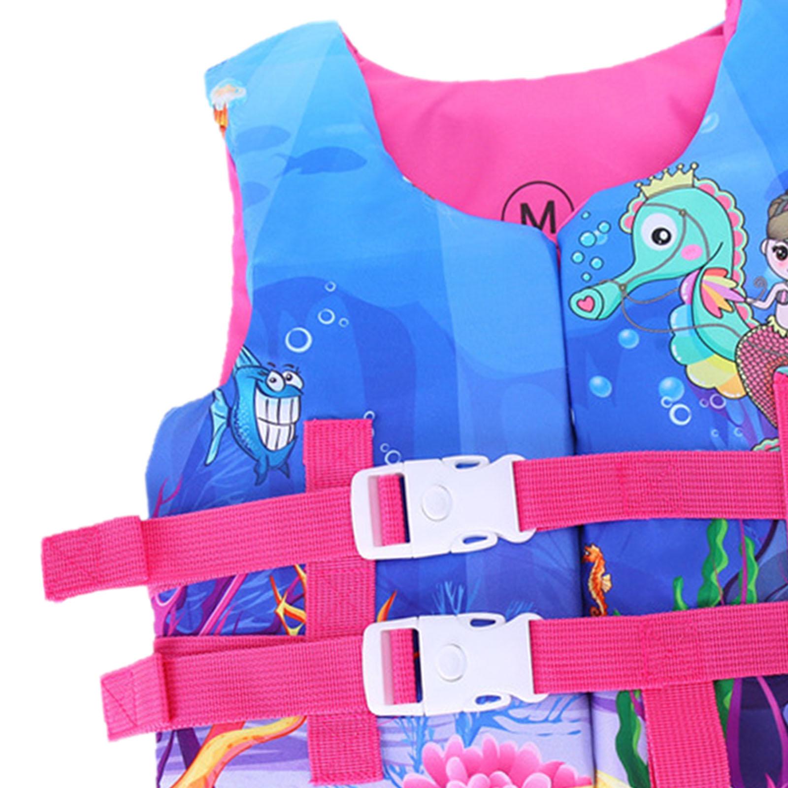 Kids Swim Vest Swim Vest Buoyancy Swimwear for Water Sports Surfing Kayaking Mermaid M