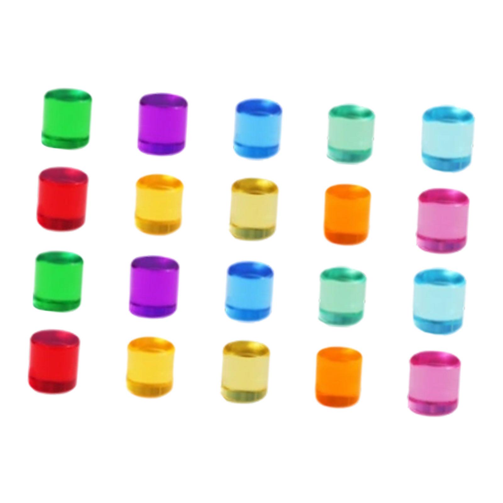 Acrylic Stacking Blocks 20Pcs Cylinder