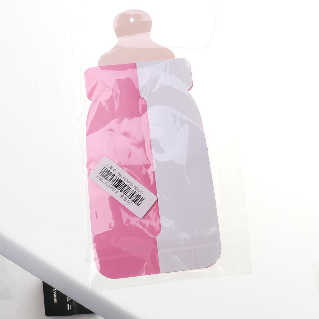 Pink Baby Shower Bottle Paper Honeycomb Bunting Centerpiece Hanging Decor