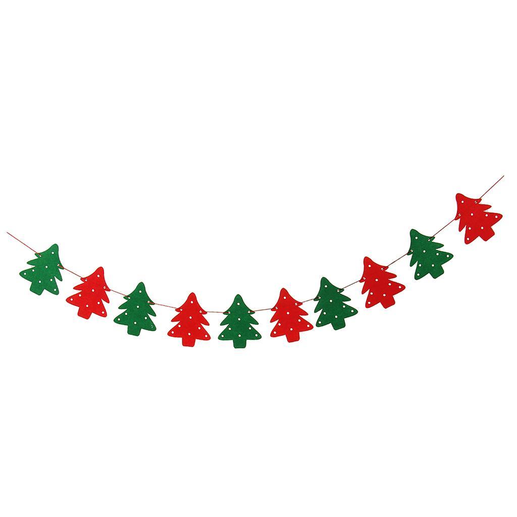 Christmas Bunting Banner Pennant Flags Xmas Holiday Home Hanging ...
