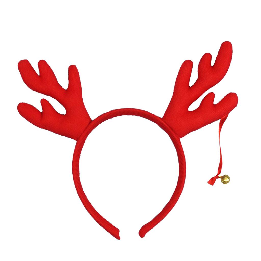 Christmas Reindeer Antler Headband Festival Party Decorations Red 3