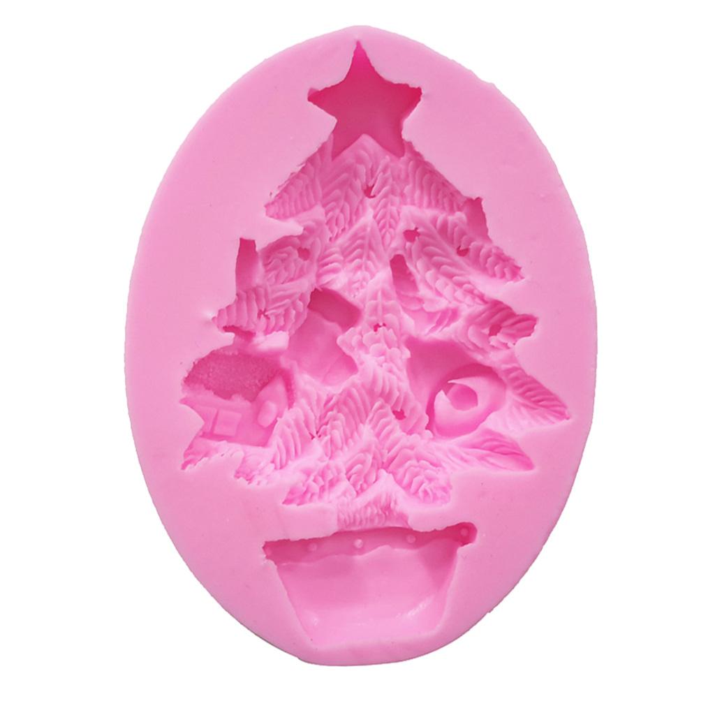 Christmas Tree Mold Silicone Fondant Cake Decorating Chocolate Mould