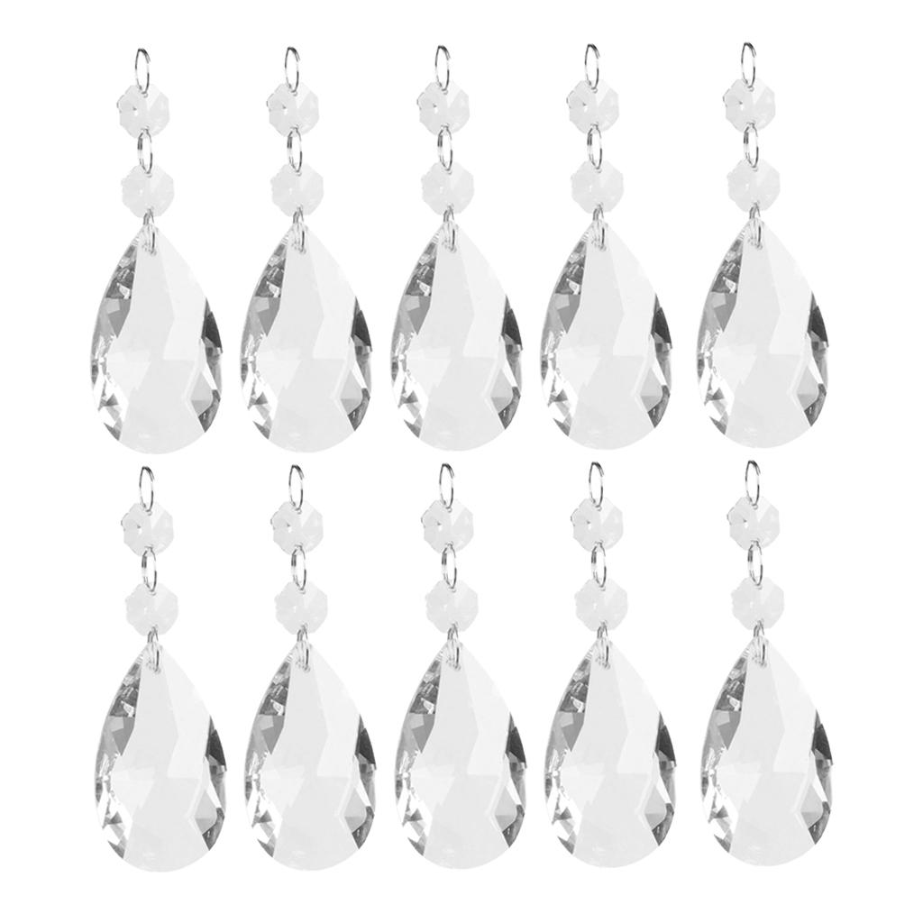 20x Clear Crystal Chandelier Prisms Pendants Balls Hanging Pendant 38mm