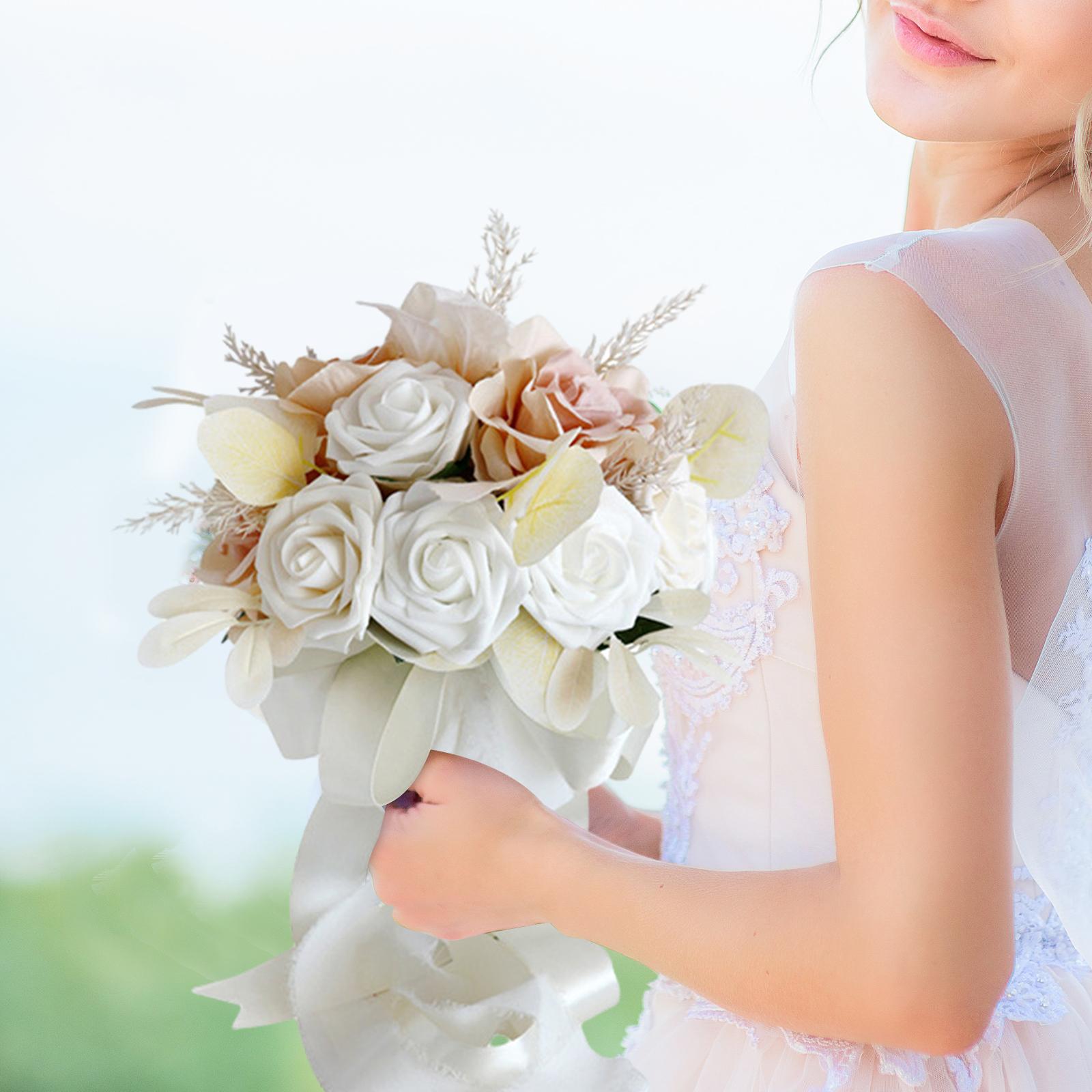 Bridal Bouquet Elegant Artificial Flowers for Party Valentine's Day Ceremony