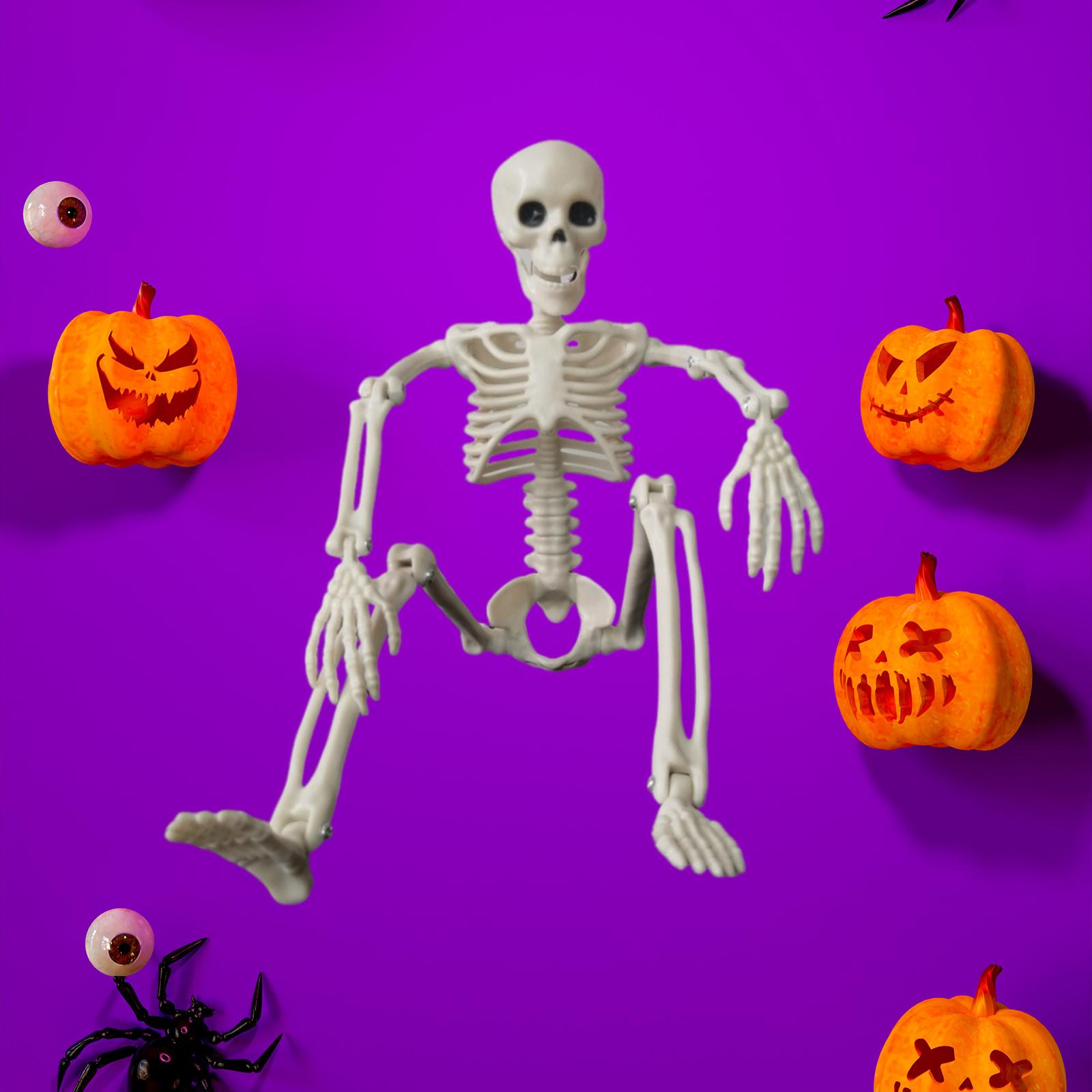 Halloween Skeleton Figurine Collectible Sculpture for Backyard Festival Lawn L