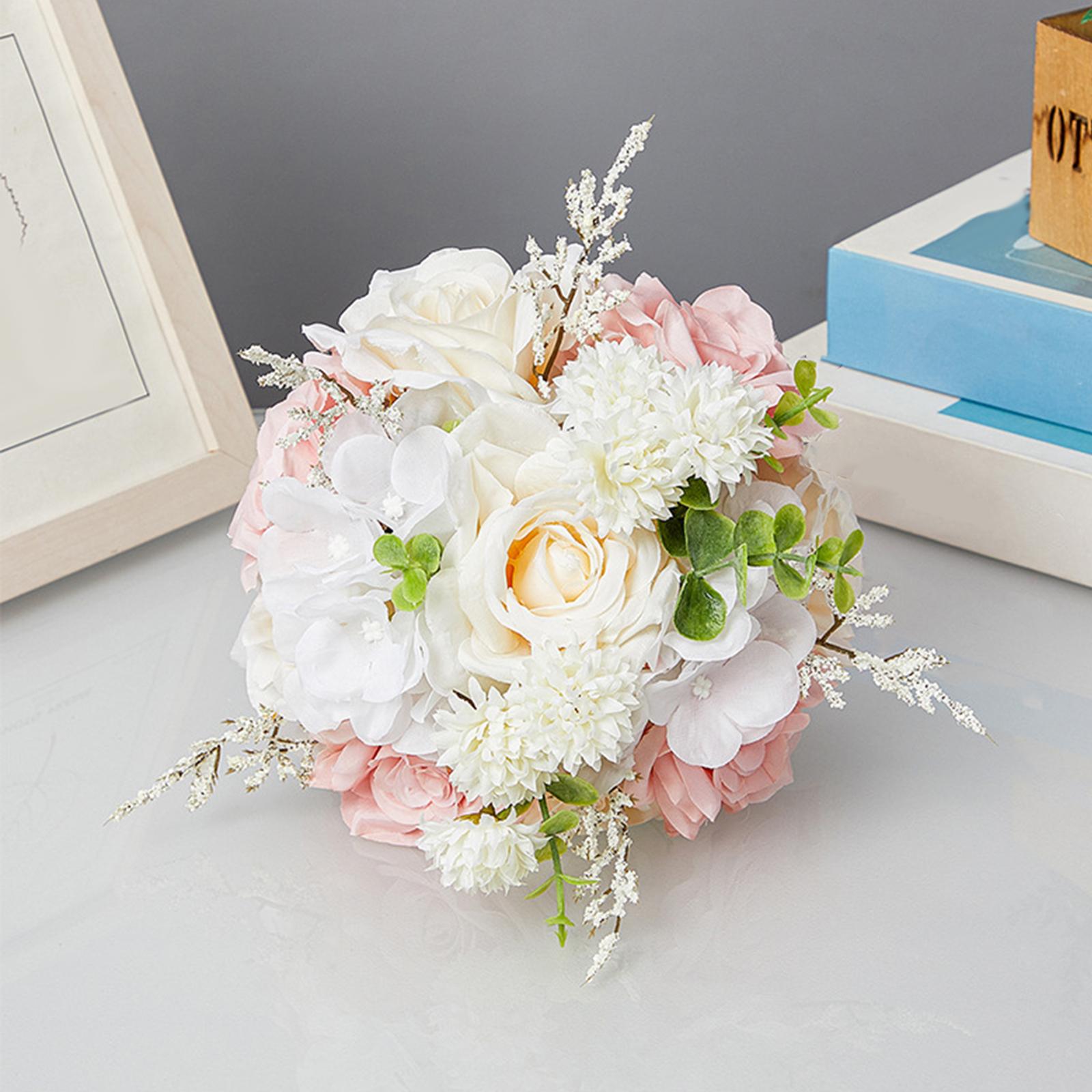 Wedding Bridal Bouquet Holding Flowers for Bridal Shower Ceremony Bridesmaid