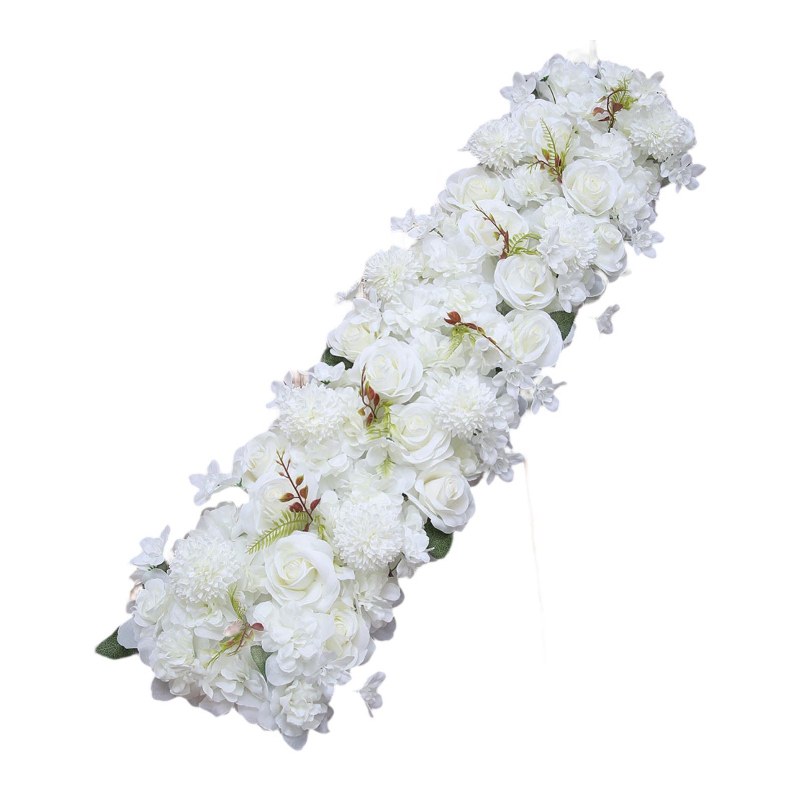 Artificial Flower Arch Row White