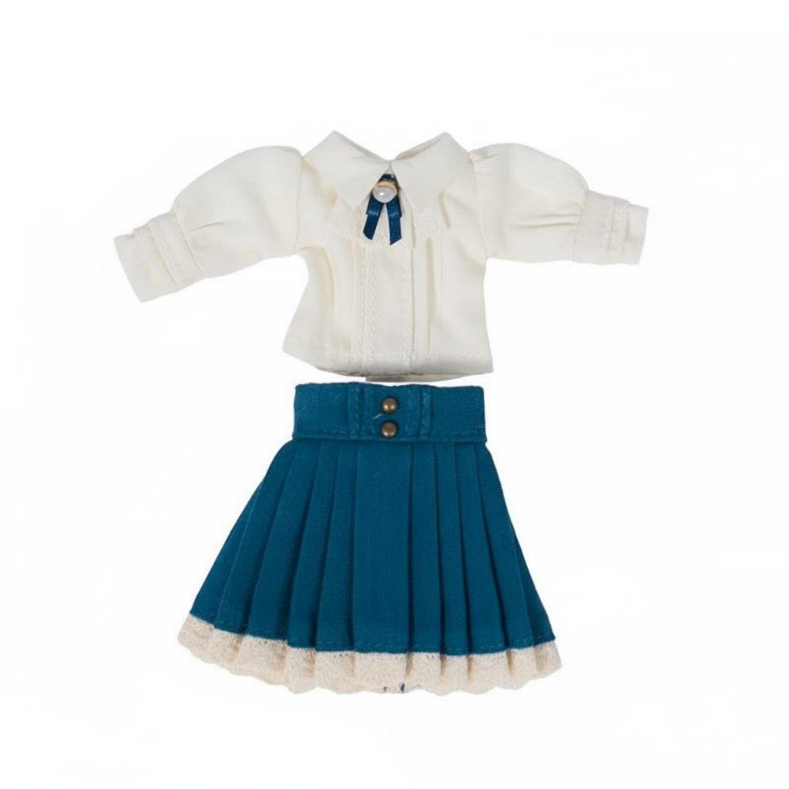 Doll Outfit Lace Trim Blue