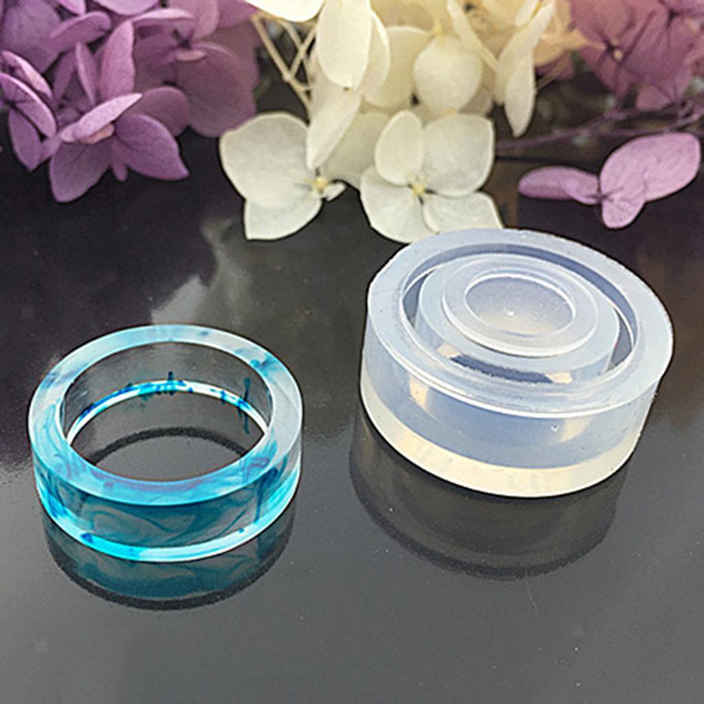 3 Sizes DIY Ring Silicone Mold Jewelry Rings Resin Casting Mould