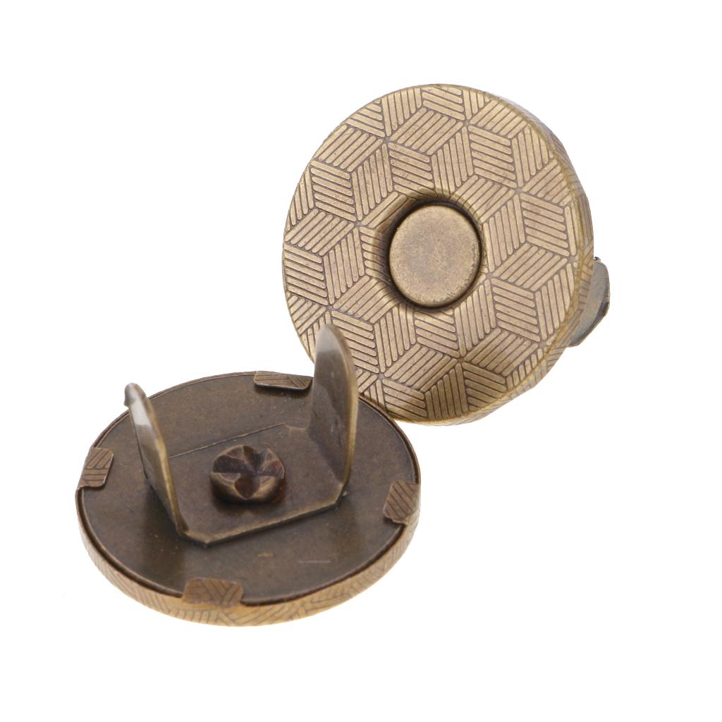 20 Sets Magnetic Clasp Snaps Magnet Button Sewing Craft 14mm 18mm bronze