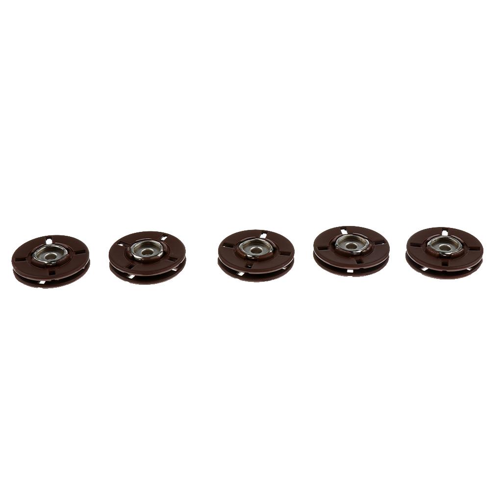 5 Sets Metal Press Stud Buttons Snap Fasteners Poppers Clothing Snap