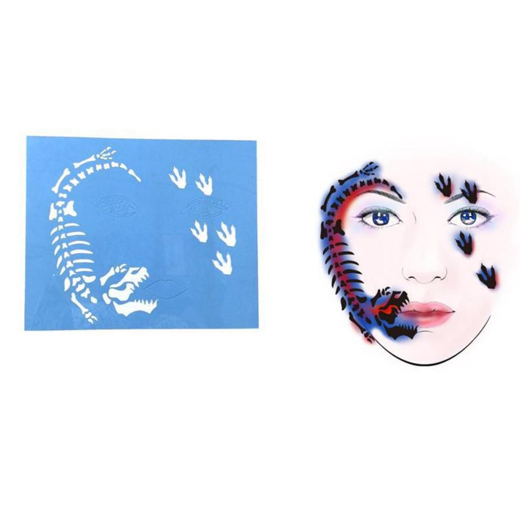 3xReusable Stencils Body Paint Stencils Face Paint Stencil Template  200x165mm