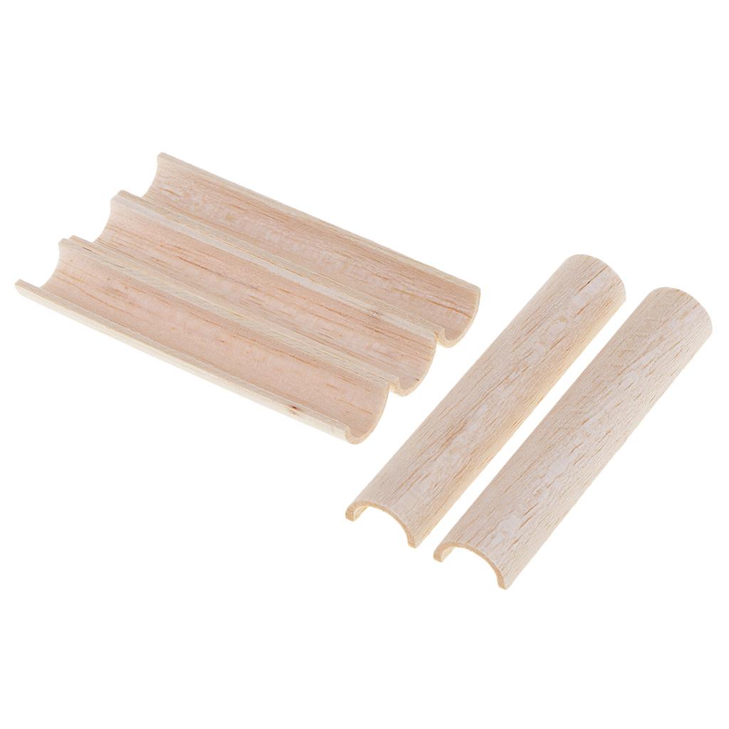 Bar Shape Woods Balsa Basswood Rod Half Round Stick for DIY Wood Model