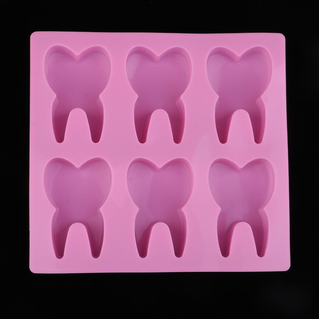 DIY Tooth Shape Silicone Mold Resin Casting Fondant Mould Cake Modeling Tool