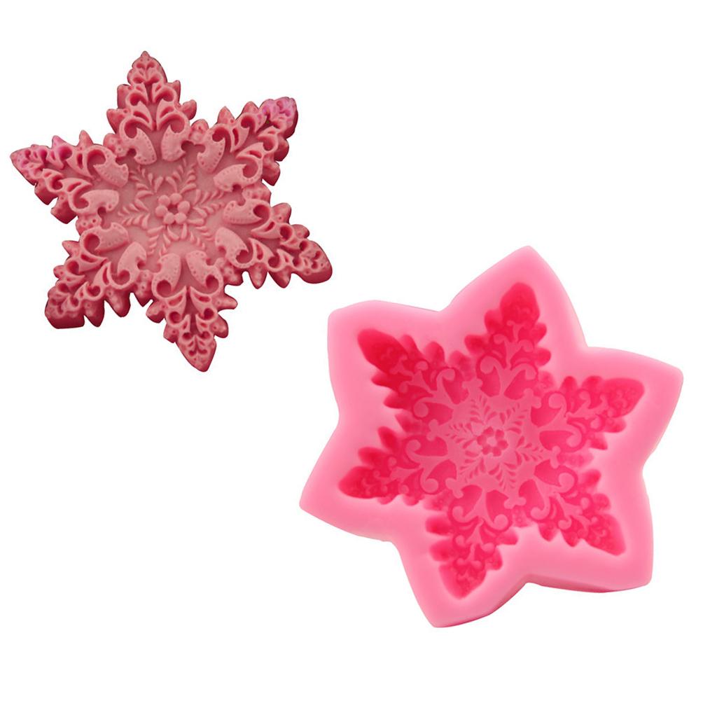 Snowflake Silicone Mold Fondant Mould DIY Cake Sugar Modeling Shaping Tools