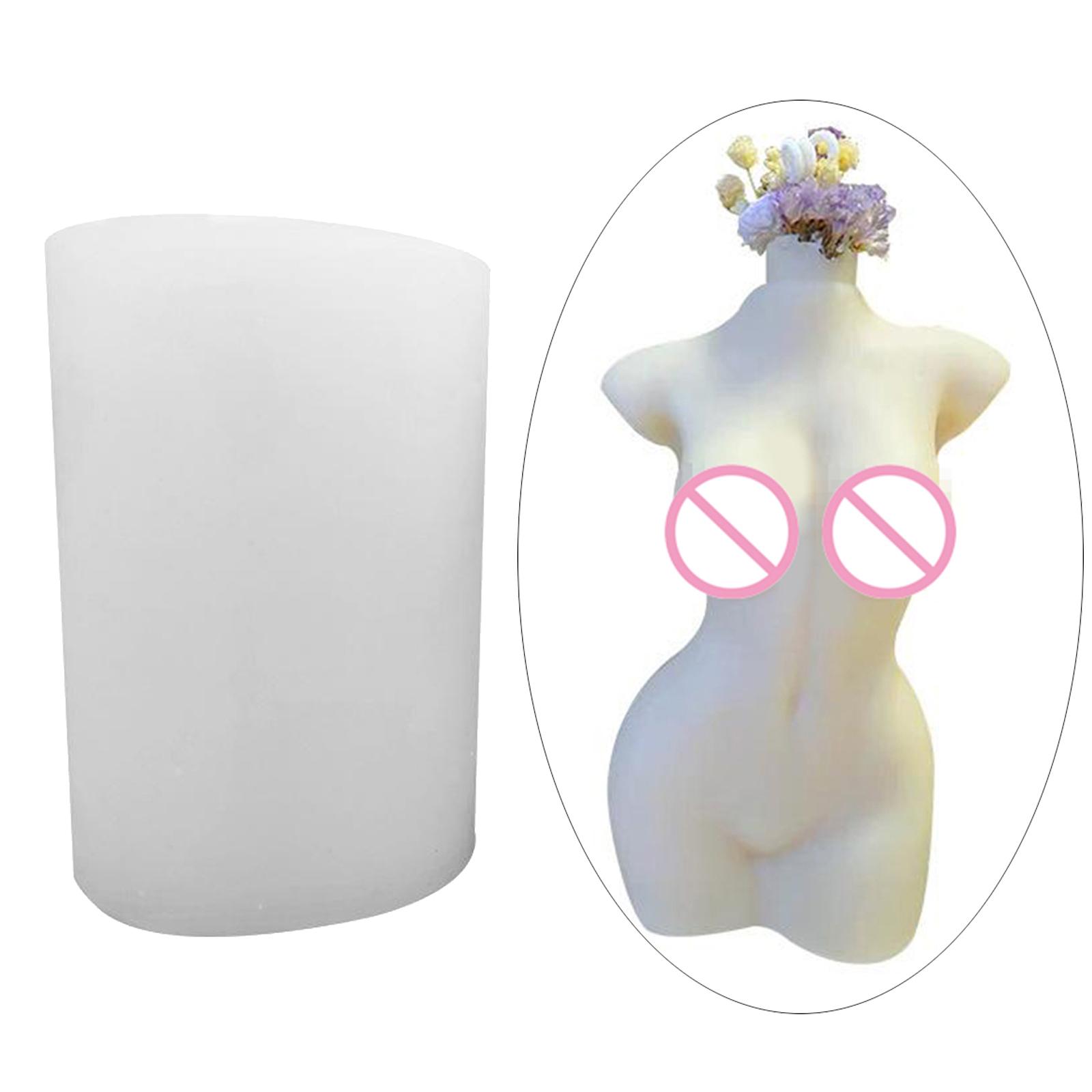 Silicone Candle Mold Human Body Homemade Soap Cast DIY Sculpture Mould Women