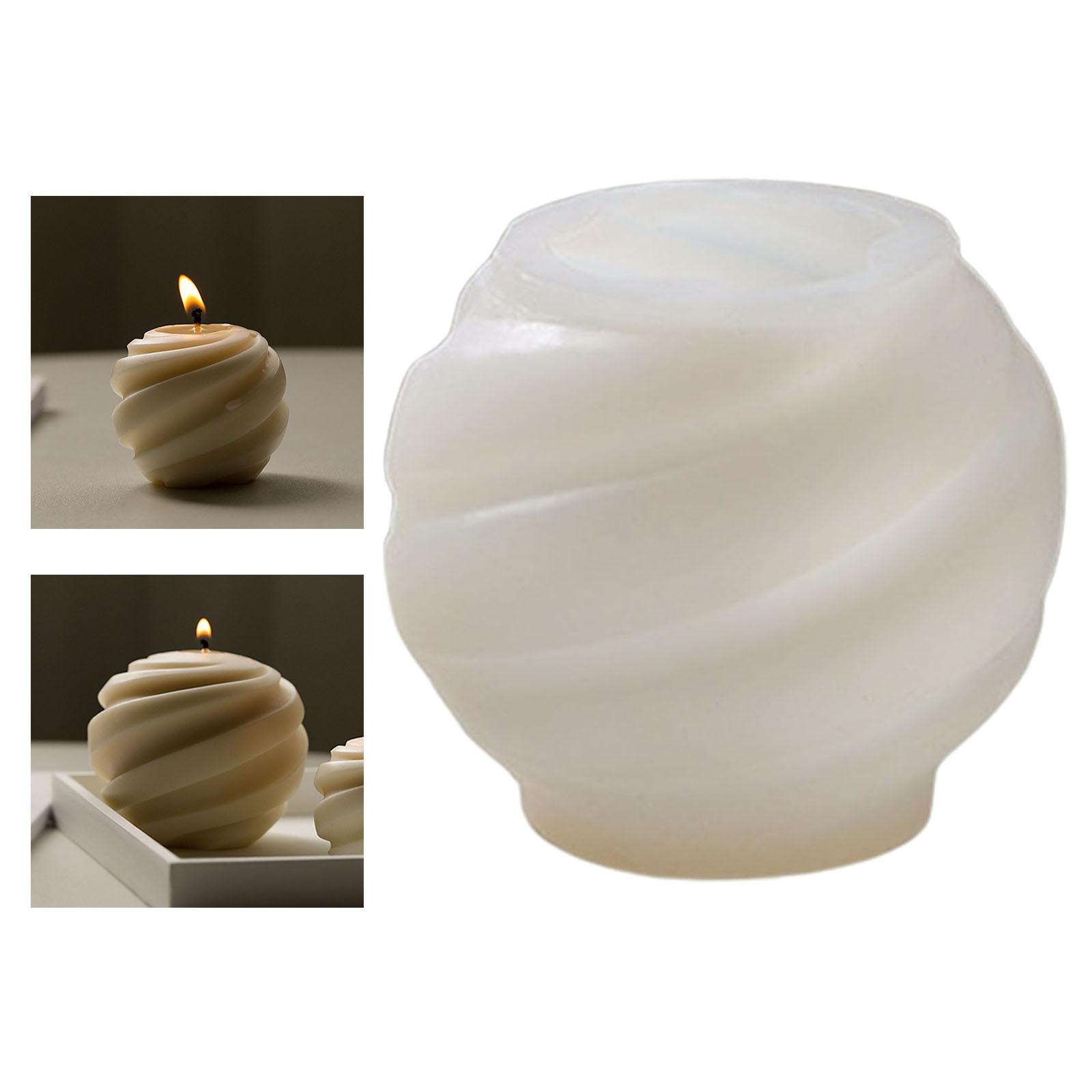 DIY Candles Mold Candle Making Mould Silicone Wax Soap Mold Screw ball