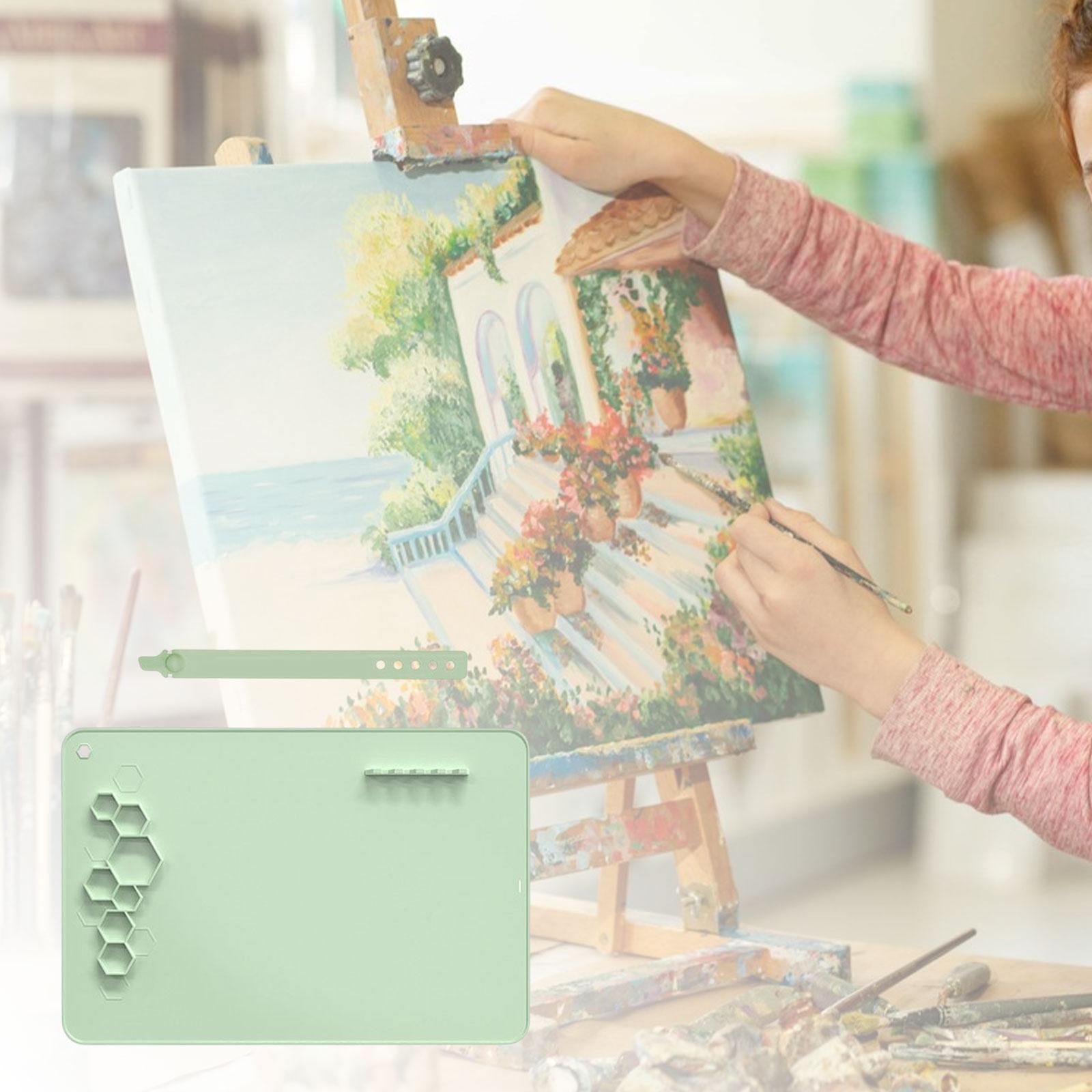 Silicone Craft Mat Table Protector Multifunctional Graffiti Mat Painting Green