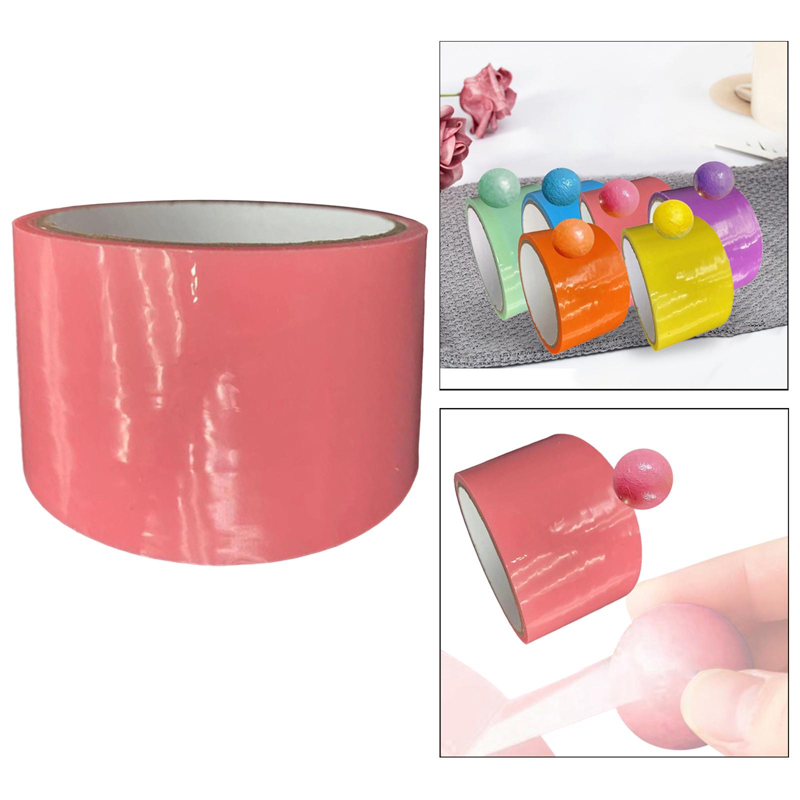 Creative Sticky Ball Tape Making Ball Craft Birthday Gifts Supplies 20M Pink