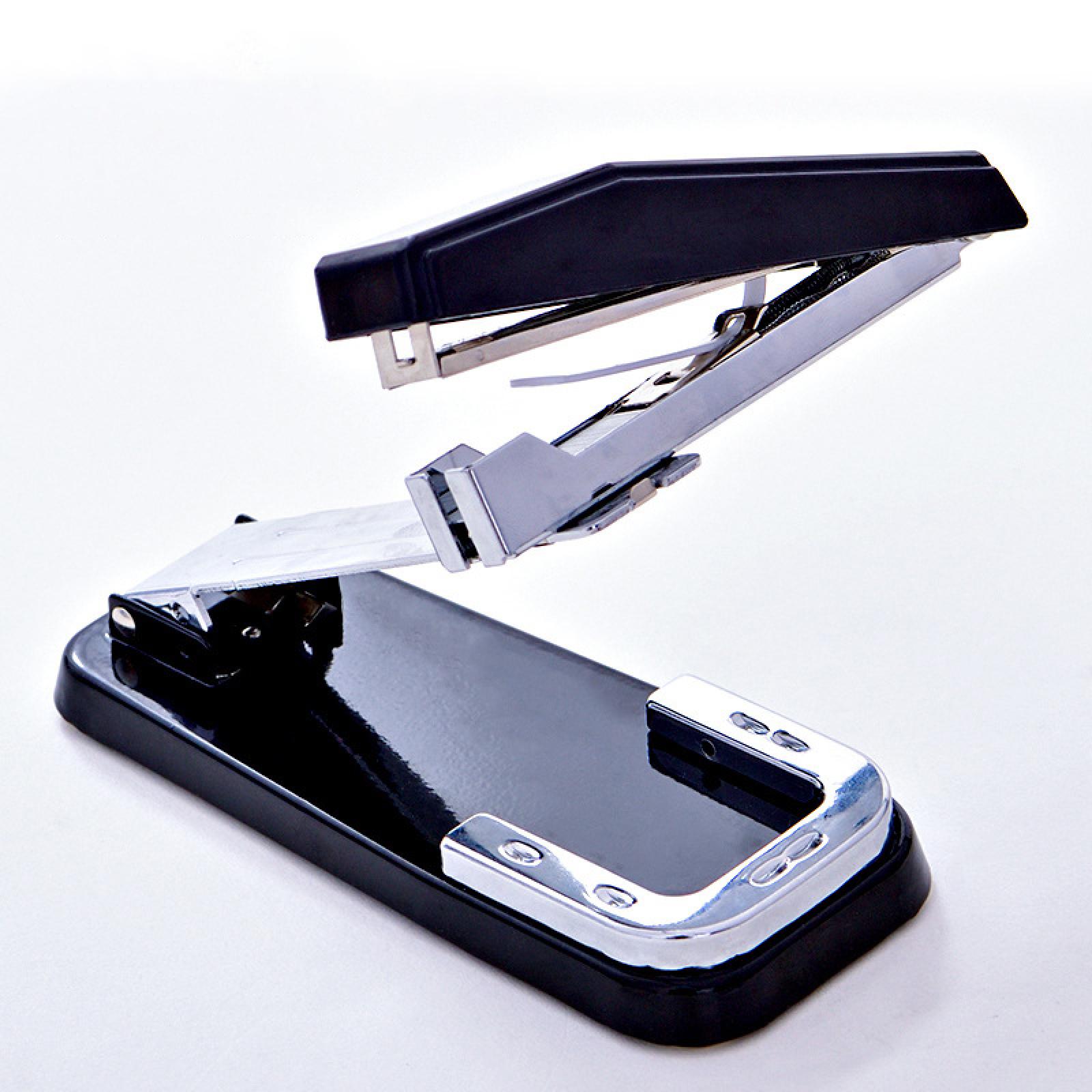 Heavy Duty Stapler Ergonomic Lightweight Desktop Stapler for Booklet Binding Black
