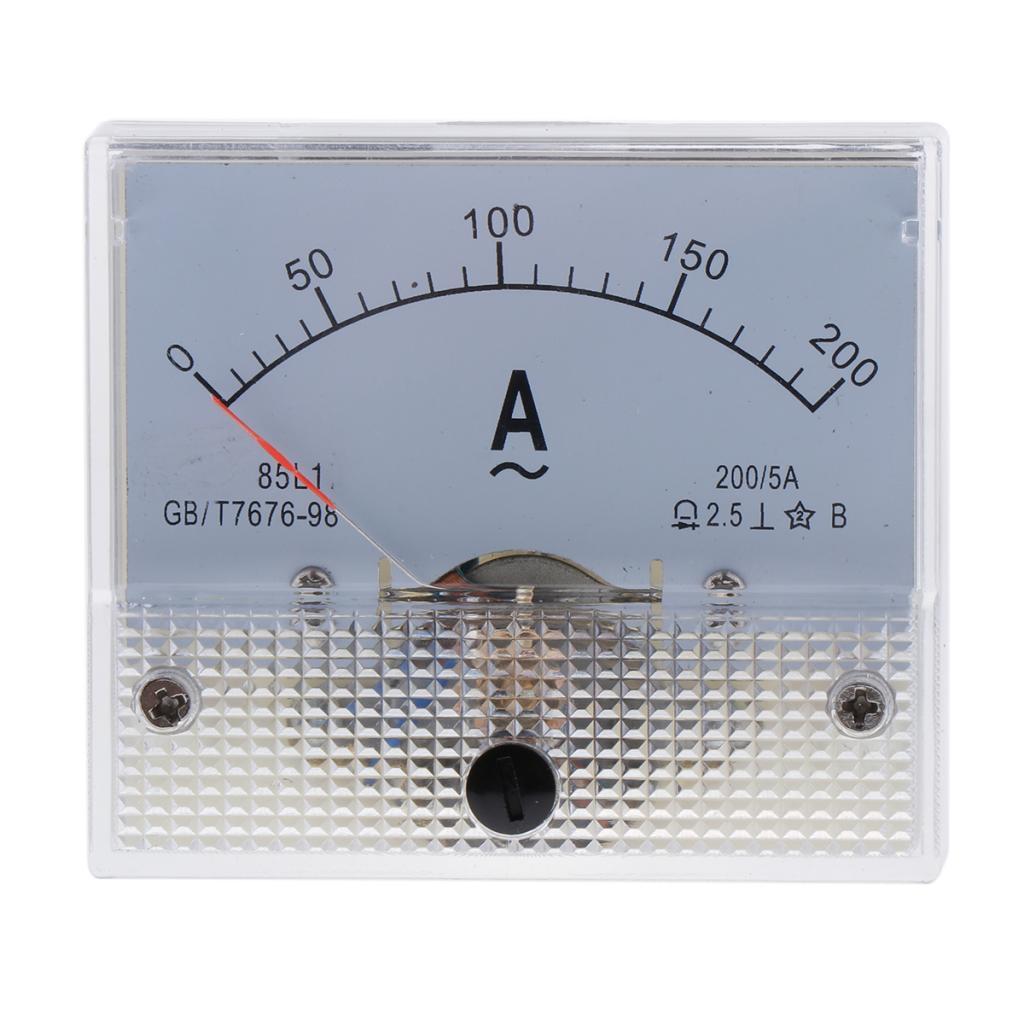 AC 85L1 Analog Panel Current Ampere Ammeter Gauge Ampere Meter 0-200A
