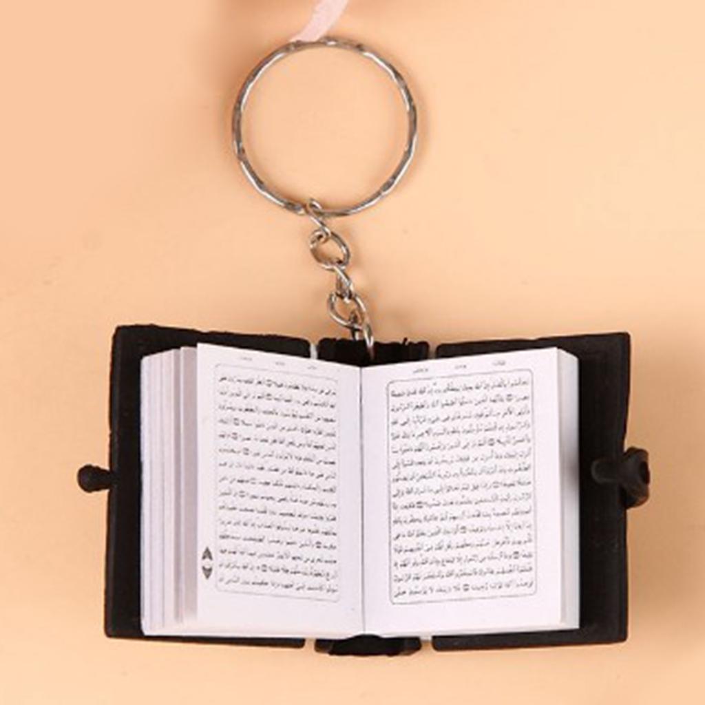 6xMini  Keychain Arabic Muslim Keyring Key Holder Memorial Jewelry Black